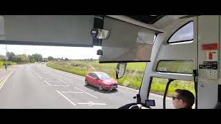 Road Journey to Grantham and Retford by flix via M1 Motorways UK [upl. by Irap]