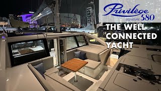 Privilege 580  The Well Connected Yacht [upl. by Hansel]