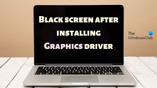 Black screen after installing Graphics driver Fixed [upl. by Lydon]