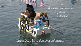 Badewannenrennen auf dem Edersee Sperrmauer am 1372013 von tubehorst1 [upl. by Adaha470]