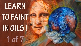 1 of 7 Learn how to paint in oils and how to draw tips with visionary artist Bonny Hut [upl. by Yenruogis]