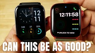 BEST BUDGET SMART WATCH 2023 ENOMIR IDW19 VS APPLE WATCH REVIEW [upl. by Campy363]