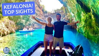 KEFALONIA GREECE Travel Vlog TOP SIGHTS  Lake MELISSANI SAMI DROGARATI Cave amp ARGOSTOLI [upl. by Javier]