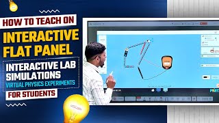 How to Teach on Interactive Flat Panel  Teach Physics On Digital Board Digital Board Kese Use kare [upl. by Analla]