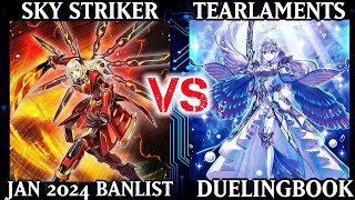 Sky Striker vs Tearlaments  Dueling Book [upl. by Esther]