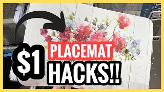 🤯 YOU WONT BELIEVE WHAT I MADE USING 1 PLACEMATS  PLACEMAT CRAFT HACKS [upl. by Ute]