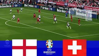 England vs Switzerland  Match Highlights  EURO 2024 Quarter Finals  eFootball PES 2021 [upl. by Mirelle388]