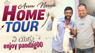 Arrow Naresh Home Tour Pandagoo  Puttaparthi House Full Fun Reels Star  Anchor Satya  Viral Hub [upl. by Lory]