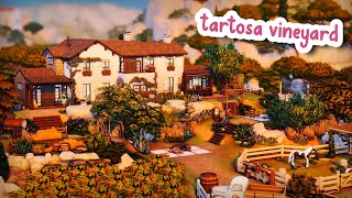 Tartosa Vineyard 🍇  The Sims 4 Speed Build [upl. by Atteselrahc759]