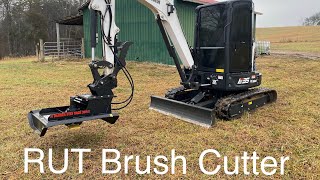 Review RUT 36in Excavator Brush Cutter [upl. by Kerat]