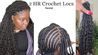 Crochet Braid Tutorial  2hr install [upl. by Llechtim347]