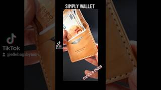 Portafoglio artigianale in vero cuoio cucito a mano in Italia diy wallet wallet leather bag [upl. by Kemp745]