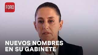 Claudia Sheinbaum presenta nuevos nombramientos en su gabinete ampliado  A las 3 [upl. by Dodge688]