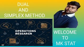 DUAL SIMPLEX METHOD TELUGUIN OPERATION RESEARCH BY MK STAT [upl. by Lustick]