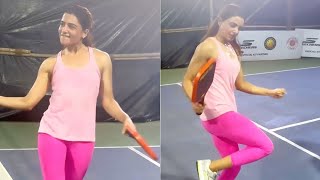 Actress Samantha Funny Dance While Playing Pickleball  MS Talkies [upl. by Fleisig377]