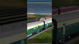 Memu vs express parallel shortsfeed train trainzsimulator shorts viralvideo [upl. by Enileme908]