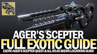 How To Get Agers Scepter Exotic Trace Rifle  Full Quest amp All Locations Guide Destiny 2 [upl. by Nyladnarb]