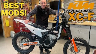 How he Makes a BRAND NEW KTM XCF Even Better [upl. by Fanning]