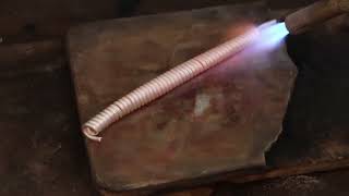 Tutorial How to make a cuban chain from copper wire [upl. by Enohpets]