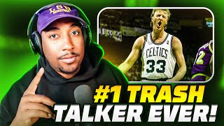 Larry Bird Trash Talking Reaction  ITSJONJONTV [upl. by Ecidna]