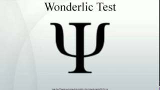 Wonderlic Test [upl. by Angelica]