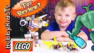 LEGO Eradicator Mech 70707 PlankTON Toy Review Play Galaxy Squad by HobbyKidsTV [upl. by Tserof]