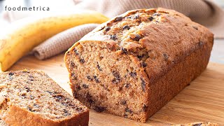 One Bowl Banana Bread No Eggs [upl. by Bridgid]