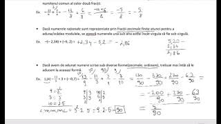 Adunarea si scaderea numerelor rationale [upl. by Haiasi]