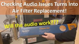 Aprilaire Air Filter Replacement  210  Plus Audio Test [upl. by Ydissac]