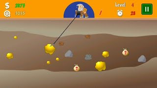 Gold Miner Classic 2018 walk through game play [upl. by Rexanna]