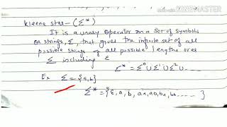 Kleene star and kleene closure  lecture4toc [upl. by Aviva]