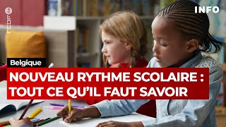 Enseignement francophone en Belgique  changement du rythme scolaire [upl. by Cade]