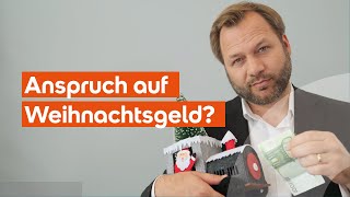 Arbeitsrecht Weihnachtsgeld wer hat Anspruch drauf – Lawcast der SRH Fernhochschule [upl. by Amsed]