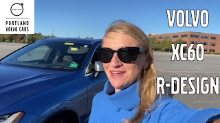 Bursting Blue Volvo XC60 T6 RDesign with Polestar  Walkaround with Heather [upl. by Davison]