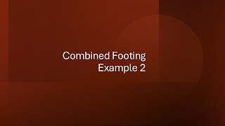 Example 2  Design of Trapezoidal Combined Footing [upl. by Jourdan983]