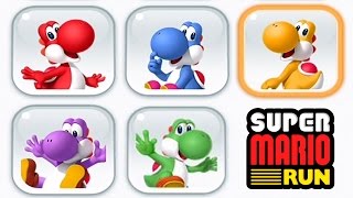 Super Mario Run  All Yoshi Variants Unlocked  Gameplay [upl. by Courtenay]