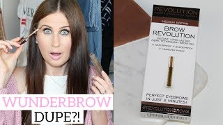 Makeup Revolution Brow Revolution Review  Wunderbrow Dupe [upl. by Goldin]