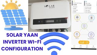 Solar Yaan Inverter WiFi Configuration [upl. by Domenech]