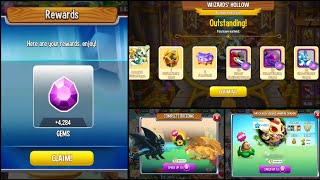 178 Dragon city  Obtain over 4000 gems from task rewards  Successfully breed high voodoo vampire [upl. by Gisele]