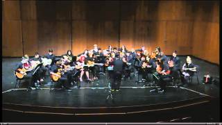 Woodside High School Adv Guitar Orchestra Performs Bouree [upl. by Sonnnie]