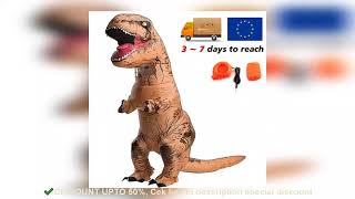 ✔️Trex inflatable uit Tyrannosaurus Dinosaur Costume Child Kids Adult R [upl. by Llerod]