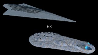 Executor Super Star Destroyer VS Viscount Star Defender Star Wars Empire at War Thrawn’s Revenge [upl. by Dillie]