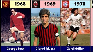 Ballon dOr Winners Through the Years [upl. by Namso]