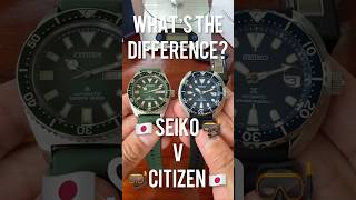 What’s the Difference Seiko v Citizen 🇯🇵 Dive 🤿 Watches seiko citizen [upl. by Kcirdes]