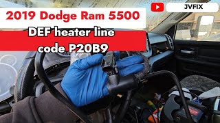 How to fix code P20B9 DEF line Heater circuit on 20182024 Dodge Ram 2500 3500 4500 5500 [upl. by Kalil]