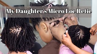 Micro Loc Retie  Starter Locs  9 Months Locd  Loc Maintenance [upl. by Recha]