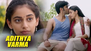 Dhruv Vikram and Banita Sandhu Kissing Scene  Adithya Varma Movie Scene  B4U [upl. by Lotson623]