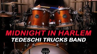 TEDESCHI TRUCKS BAND  MIDNIGHT IN HARLEM  Southern rock blues blues rock soul  DRUM COVER [upl. by Nadeen738]