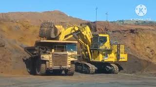 Komatsu PC300010 and PC200010 Mining Loading Application  Mining Dumper Loading [upl. by Tobin]