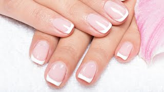 DIY How to Make Perfect French Manicure Nails at Home  Easy Nail Art Tutorial  French Tip Nails [upl. by Stover255]